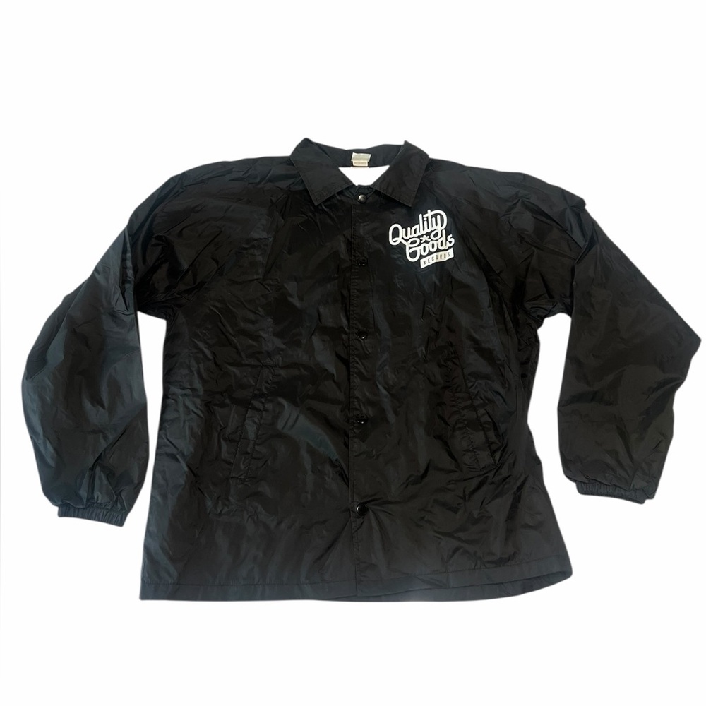 Quality Goods Records Black Windbreaker Jacket